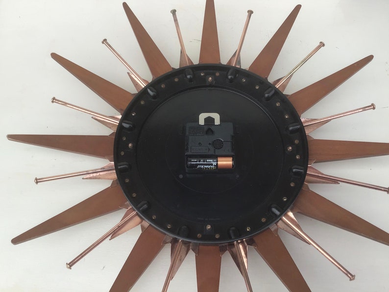 Metamec Starburst Clock Vintage Sunray Clock | Etsy