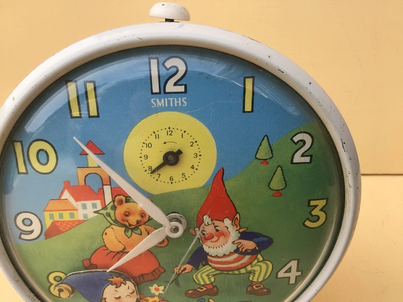 Noddy Alarm Clock Nodding Noddy Alarm Vintage Smiths Alarm Etsy