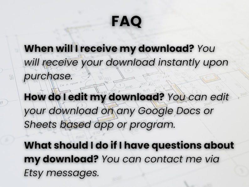 Simple Scope of Work Template - Etsy UK