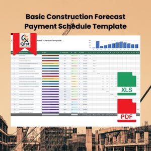 Basic Construction Forecast Payment Schedule Template
