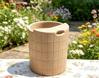 Reisebecher, vollständig handgefertigter Keramik-Kaffeebecher, Keramik zum Mitnehmen, Geburtstags- und Weihnachtsgeschenk für Sie