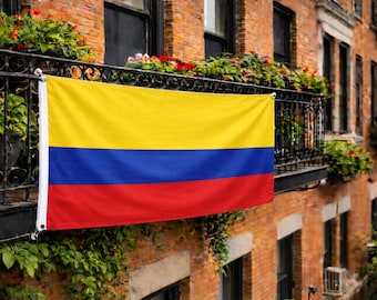 Bandera de Colombia de 150 x 90 cm (3 x 5 pies) / Bandera de Colombia para exteriores e interiores / Bandera grande