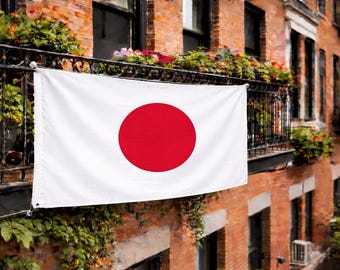 Bandera de Japón de 150 x 90 cm (3 x 5 pies) / Bandera japonesa para exteriores e interiores / Bandera grande