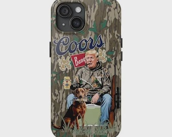 Mossy Oak Camo Phone Case, Coors Banquet Inspired Design, Shockproof iPhone Cover
