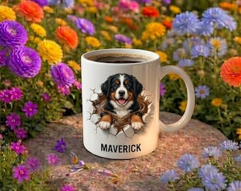 Taza de sauna personalizada para perros / Taza de café y té personalizada para mascotas con nombre