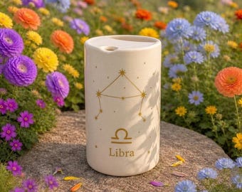 Taza del zodíaco con tapa, taza de café con constelación, regalo de astrología, taza del horóscopo, regalo de cumpleaños según el signo zodiacal, taza de cerámica minimalista