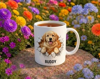 Taza de sauna personalizada para perros / Taza de café y té personalizada para mascotas con nombre