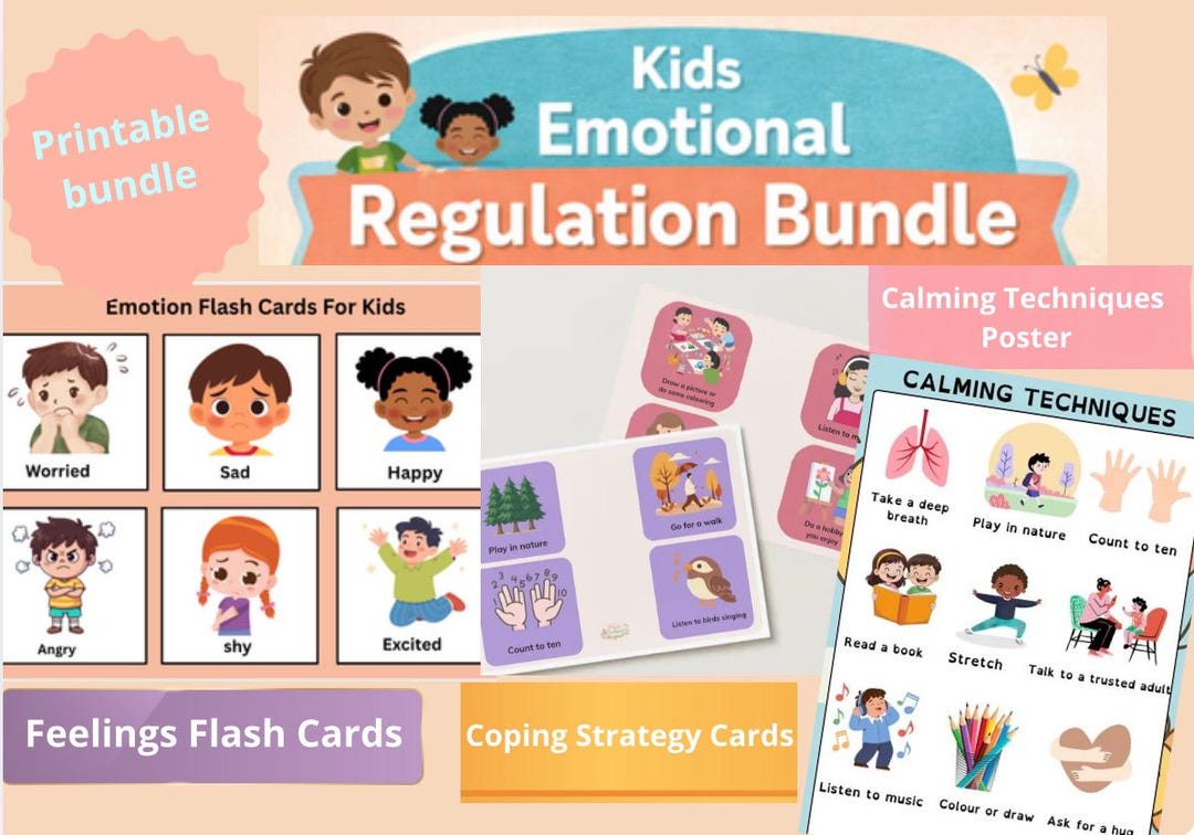 Emotional Regulation Bundle for Kids - Etsy