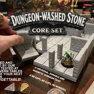 Baldosas magnéticas para mazmorras: terreno modular dinámico para juegos de rol de mesa D&D, Dungeon Stone