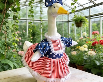 Patriotic Goose Outfit for 23" Statue | 4th of July USA 250th Anniversary Costume