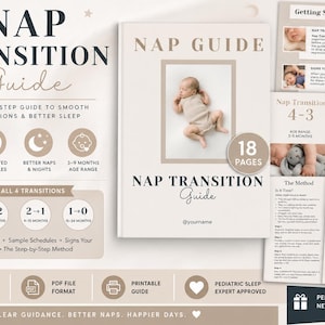 Nap Transition Guide PDF | Baby Sleep Schedule & Wake Window Guide | Nap Transitions | Instant Download