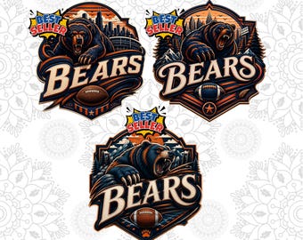 Bears Tshirt Sublimation Design PNG, Football Game Day PNG(Digital Download)