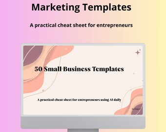 50 content- en marketingsjablonen voor kleine bedrijven | Scripts kopiëren en plakken | Digitale download