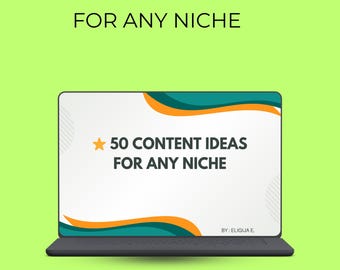 50 contentideeën voor elke niche: contentideeën voor sociale media pdf, marketingideeën, direct downloaden