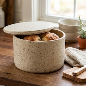 Mini Bread Bin Pottery Template PDF | Countertop Ceramic Bread Box Pattern | DIY Slab Pottery Digital Download