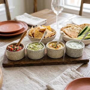 Condiment Dip Bowl Set Pottery Template PDF | Mini Ceramic Sauce Bowl Pattern | DIY Slab Pottery Digital Download | Tiny Serving Bowl