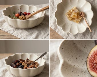 Scalloped Edge Bowl Template | DIY Clay Bowl Pattern | Slab Building Pottery Printable | Beginner Friendly Dish Guide