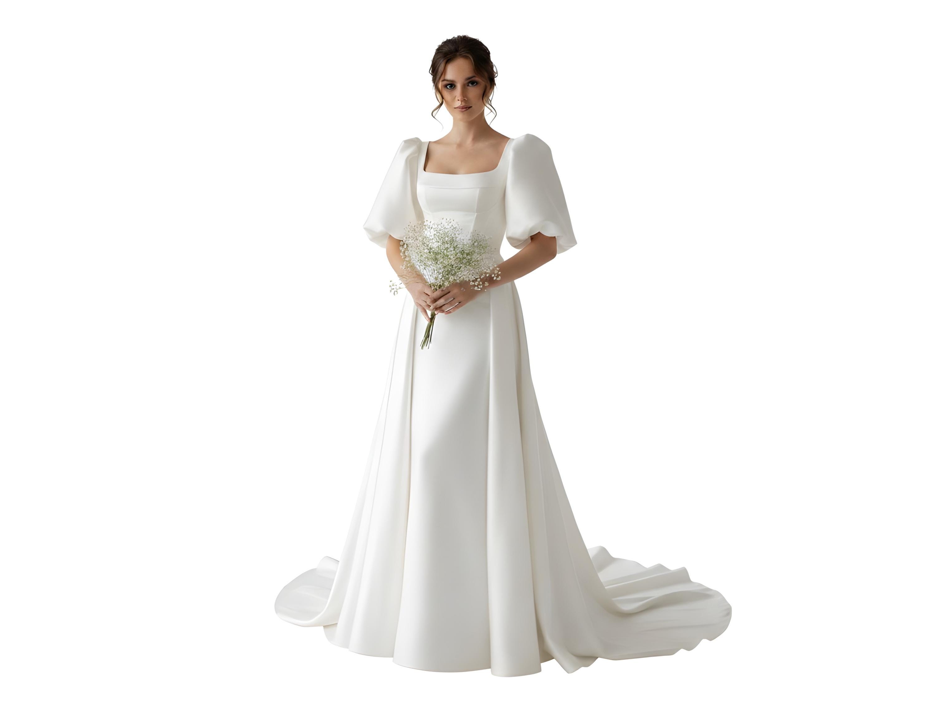etsy a line wedding dress A Line Wedding Dress