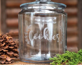 Personalized Etched Cookie Jar