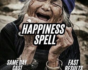Happiness Spell, Attract Joy, Positivity and Inner Peace Fast, Powerful Energy Manifestation Ritual, Same Day Cast