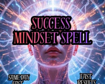 Success Mindset Spell, Reprogram Your Mind for Success and Wealth, Boost Focus and Confidence, Powerful Manifestation Ritual, Same Day Cast
