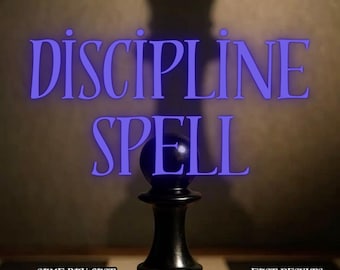 Discipline Spell, Self Control, Habit Formation, Manifestation Ritual (Digital Service)