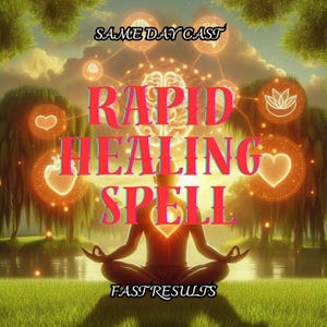Rapid Healing Spell, Recover Energy and Strength Fast, Powerful Healing Manifestation Ritual, Body and Mind Balance, Same Day Cast