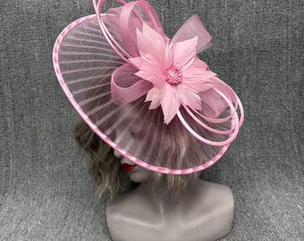Mesh  Flower Feathers  Fascinators Hats for Women Kentucky Tea Party Hat Derby Hats with Headband