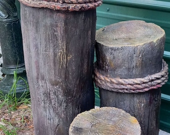 Very nice Cast Triple Piling Posts for your Pelican mailbox, Sculptures or Decor