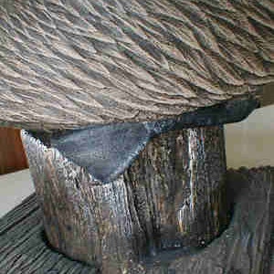 Brown PELICAN sculpture wildlife bird seashore art sculpture image 2