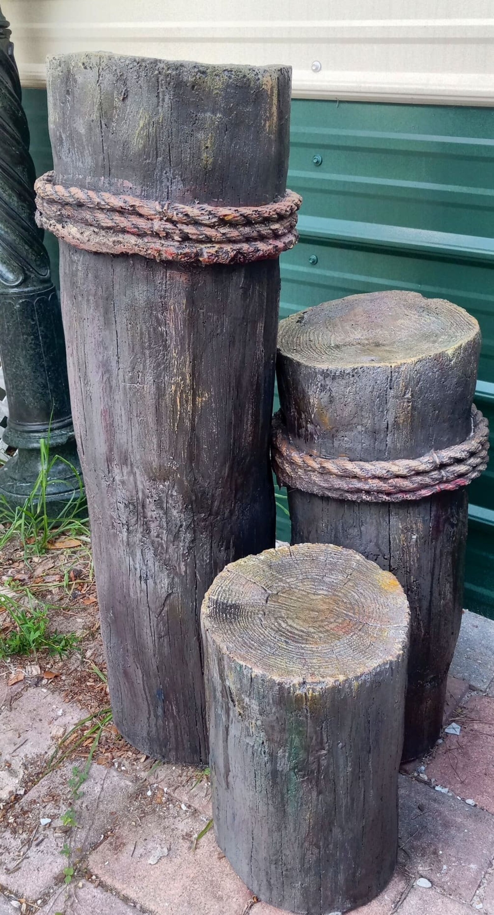 Very Nice Cast Triple Piling Posts for Your Pelican Mailbox, Sculptures ...