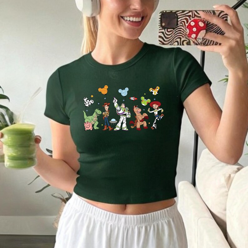 Disney Toy Story Balloons Baby Tee,Toy Story Disney Family Baby Tee,Disney World Toy Story Baby Tee, Toy Story Characters Baby Tee, image 2