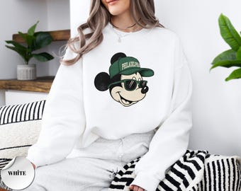 Philadelphia Football Mickey Mouse Kids Sweatshirt: Game Day Graphic Sweater