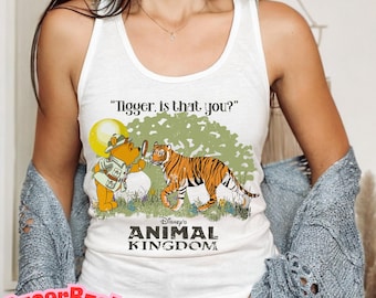 Tigger Is That You? Tank Top, Pooh Tank Top, Animal Kingdom Tank Top, Pooh Animal Kingdom, Vintage Disney Tank Top