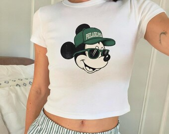 Philadelphia Football Mickey Mouse Baby Tee: Game Day Graphic Baby Tee