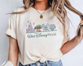 Walt Disney World Shirt, Retro Disney Family Vacation Tee, Four Parks Disney Trip Shirt, Mickey and Friends Tee, Magical Kingdom Shirt