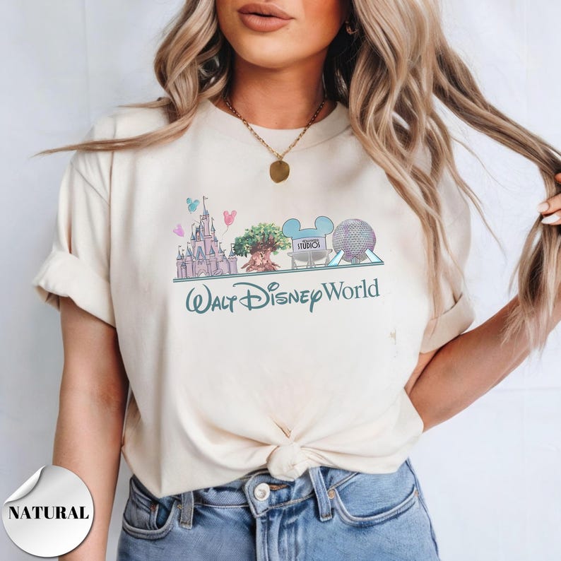 Walt Disney World Shirt, Retro Disney Family Vacation Tee, Four Parks Disney Trip Shirt, Mickey and Friends Tee, Magical Kingdom Shirt bild 1