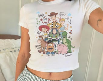 Vintage Toy Story Signatures  Baby Tee, Retro 1928 Youve Got A Friend In Me Baby Tee, Disneyland WDW Family Matching Vacation Gift