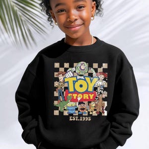 Disney Toy Story 1995 Retro Sweatshirt, Woody Buzz Lightyear Rex Sweatshirt, WDW Disneyland Family Vacation 2026 Trip, Disney Pixar Fest image 7