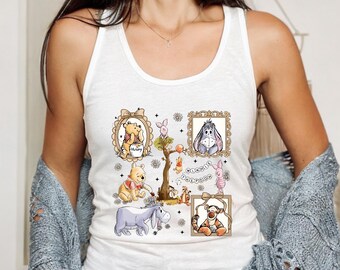 Winnie The Pooh And Friends Tank Top, Disney Pooh Co Tank Top, Disneyland Pooh Bear Tank Top, Pooh Bear Tank Top, Disney Pooh Tank Top