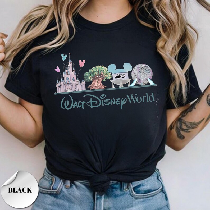 Walt Disney World Shirt, Retro Disney Family Vacation Tee, Four Parks Disney Trip Shirt, Mickey and Friends Tee, Magical Kingdom Shirt bild 4