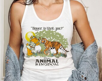 Tigger Is That You? Tank Top, Pooh Tank Top, Animal Kingdom Tank Top, Pooh Animal Kingdom, Vintage Disney Tank Top