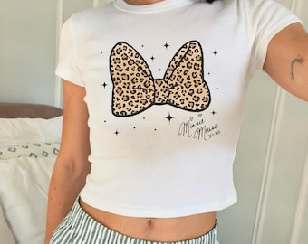 Disney Minnie Leopard Bow Retro Baby Tee, Disney Vacation Matching Baby  Tee, Birthday Gift Baby Tee, Disneyworld Baby Tee,