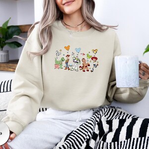 Disney Toy Story Balloons Sweatshirt,Toy Story Disney Family Sweatshirt,Disney World Toy Story Sweatshirt, Toy Story Characters Sweater afbeelding 6
