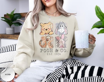 Winnie The Pooh And Friends Sweater, Disney Pooh Co Sweatshirt, Disneyland Pooh Bear Sweatshirt, Pooh Bear Sweater, Disney Pooh Sweatshirt