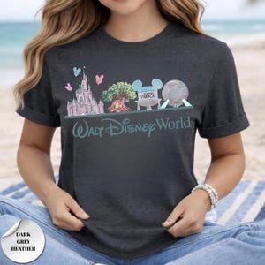 Walt Disney World Shirt, Retro Disney Family Vacation Tee, Four Parks Disney Trip Shirt, Mickey and Friends Tee, Magical Kingdom Shirt bild 5