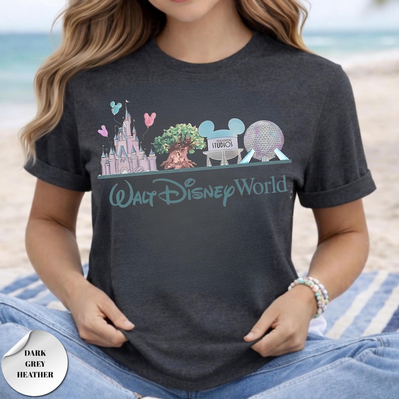 Walt Disney World Shirt, Retro Disney Family Vacation Tee, Four Parks Disney Trip Shirt, Mickey and Friends Tee, Magical Kingdom Shirt bild 5