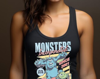 Monsters Incorporated Since 2001 We Scare Because We Care Tank top, Disney Sulley & Mike Monster Inc Tank Top, Monsters University