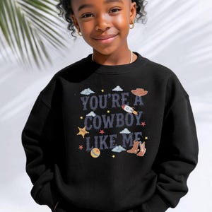 Vintage Tay Story Sweater, You're A Cowboy Like Me Sweat, Toy Story 5 Sweater, WDW Disneyland Family Vacation Trip Sweatshirt, image 5
