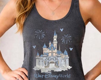 Retro Walt Disneyworld Tank Top Vintage Disneyworld Baby Tank Top, Mickey And Friends Baby Tank Top, Disney Family  Tank Top,